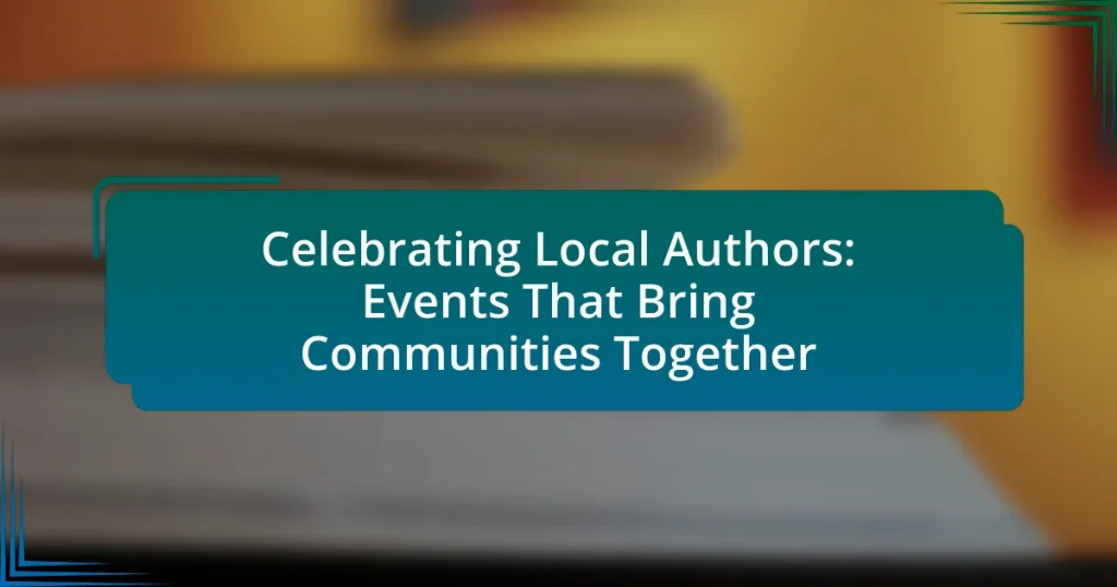 Celebrating Local Authors: Events That Bring Communities Together