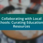 Collaborating with Local Schools: Curating Educational Resources