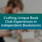 Crafting Unique Book Club Experiences in Independent Bookstores