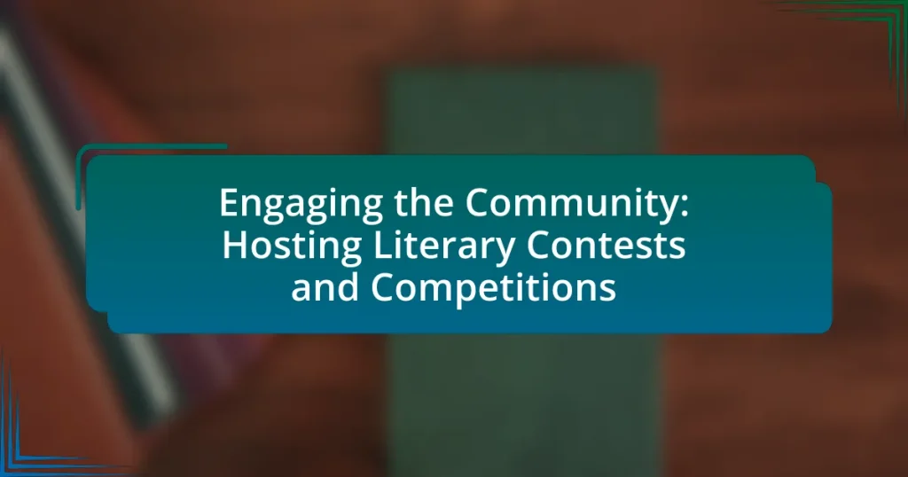Engaging the Community: Hosting Literary Contests and Competitions