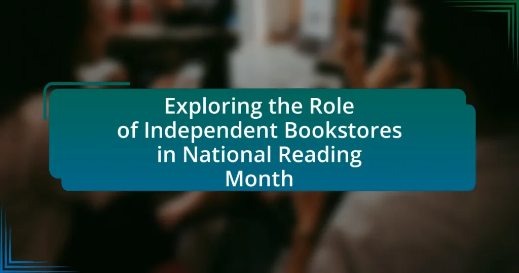 Exploring the Role of Independent Bookstores in National Reading Month
