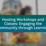 Hosting Workshops and Classes: Engaging the Community through Learning