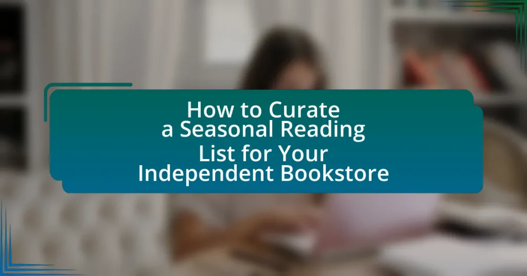 How to Curate a Seasonal Reading List for Your Independent Bookstore