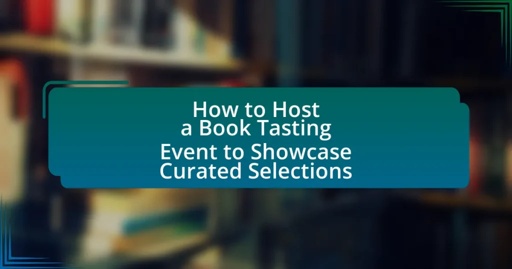 How to Host a Book Tasting Event to Showcase Curated Selections