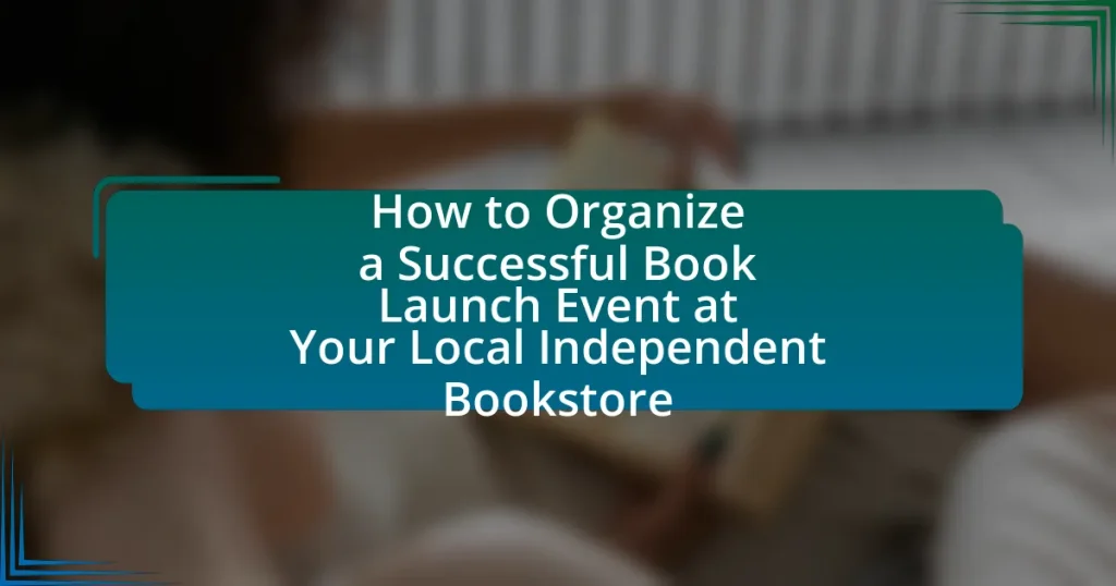 How to Organize a Successful Book Launch Event at Your Local Independent Bookstore