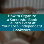 How to Organize a Successful Book Launch Event at Your Local Independent Bookstore