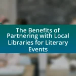 The Benefits of Partnering with Local Libraries for Literary Events