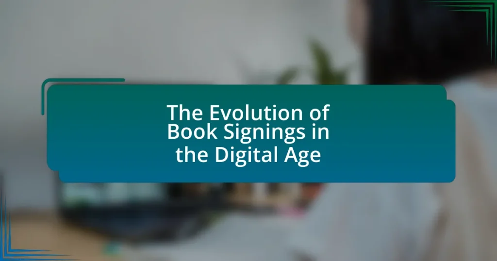 The Evolution of Book Signings in the Digital Age