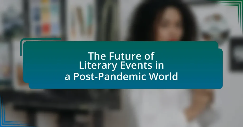 The Future of Literary Events in a Post-Pandemic World