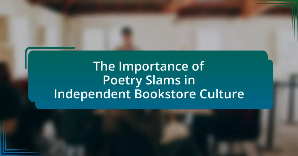 The Importance of Poetry Slams in Independent Bookstore Culture