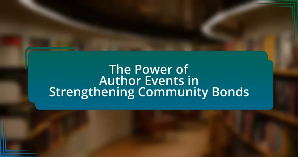 The Power of Author Events in Strengthening Community Bonds