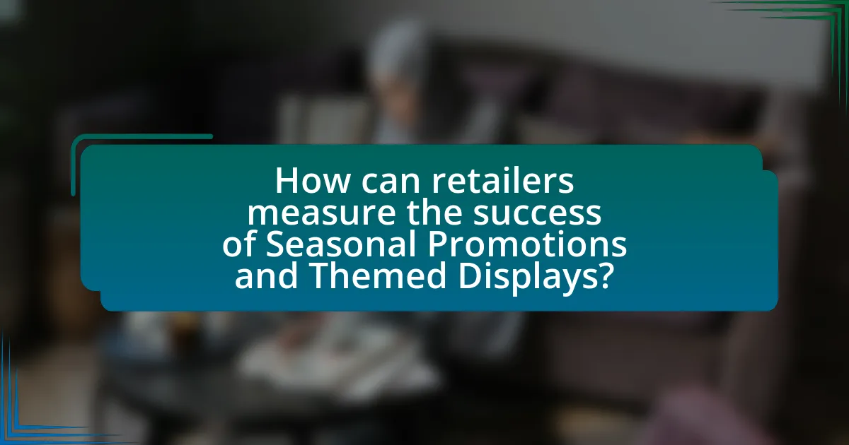 How can retailers measure the success of Seasonal Promotions and Themed Displays?