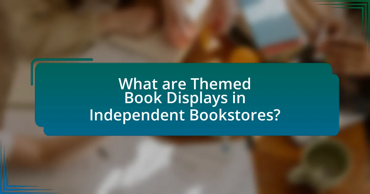 What are Themed Book Displays in Independent Bookstores?