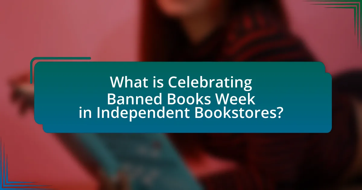 What is Celebrating Banned Books Week in Independent Bookstores?