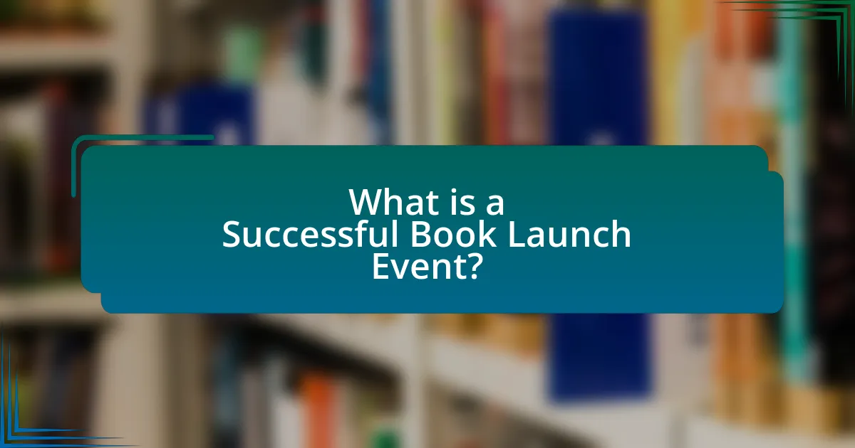 What is a Successful Book Launch Event?