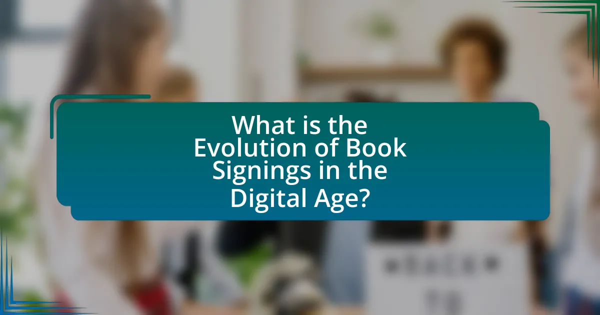 What is the Evolution of Book Signings in the Digital Age?